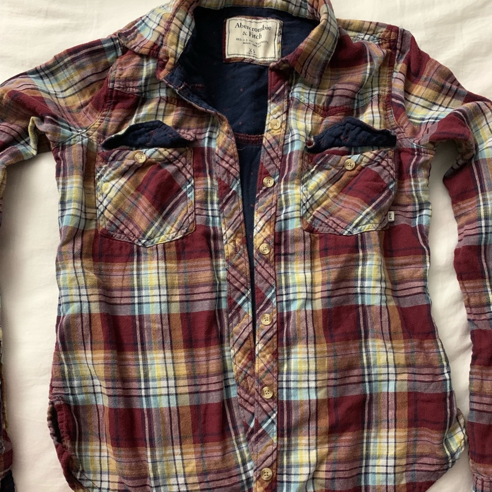 Abercrombie flannel never worn before size XS